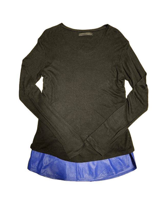 Pre-Owned Archival En Noir Lamb underlay long sleeve