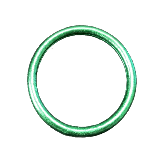 Pre-Owned Archival Saint Laurent Paris SS15 Runway Leather Bangle "Metallic Green"