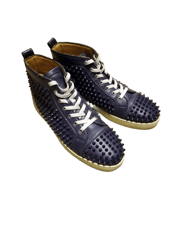 Pre-Owned Archival Christian Louboutin Navy blue spikes
