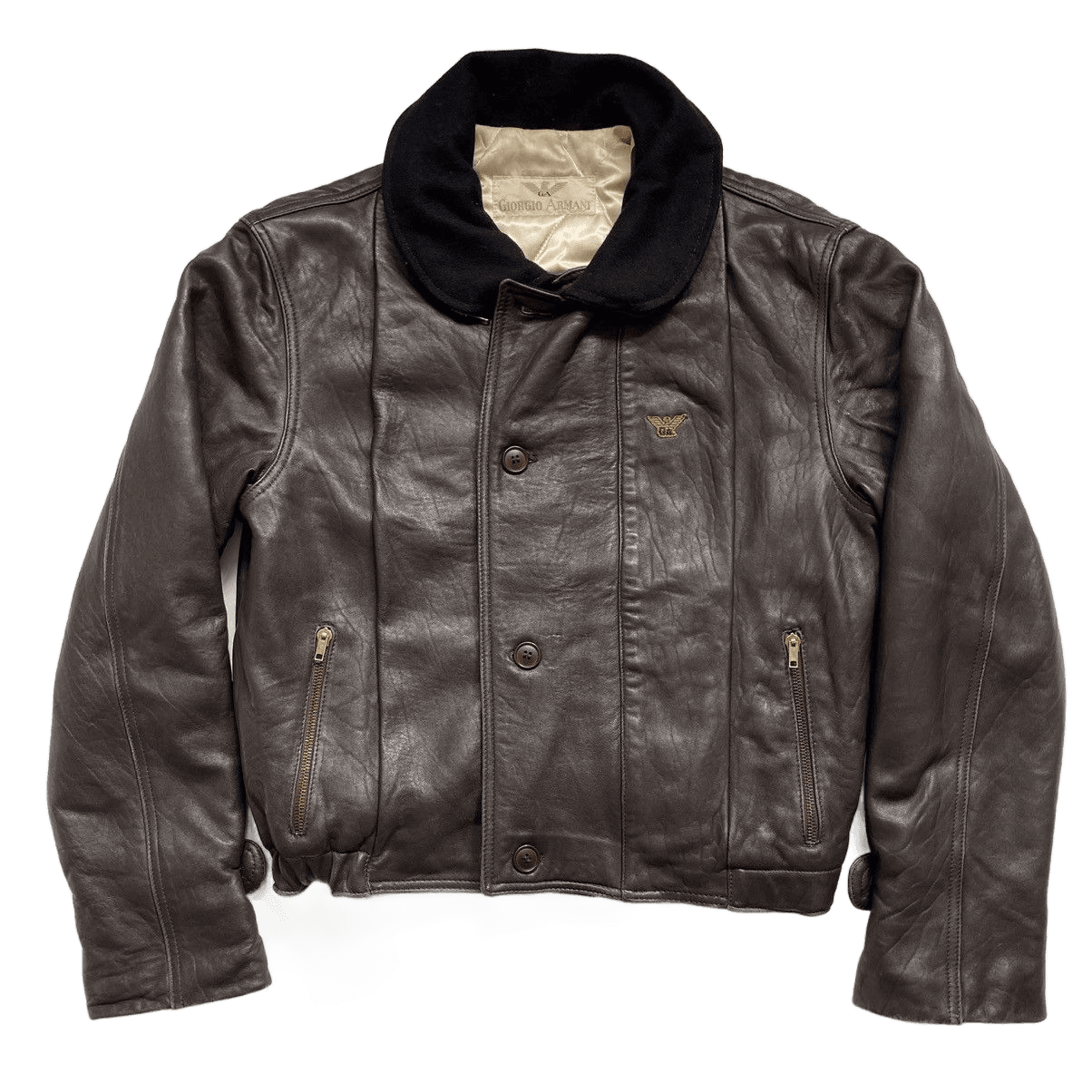 Pre-Owned Archival GIORGIO ARMANI Giorgio Armani leather jacket